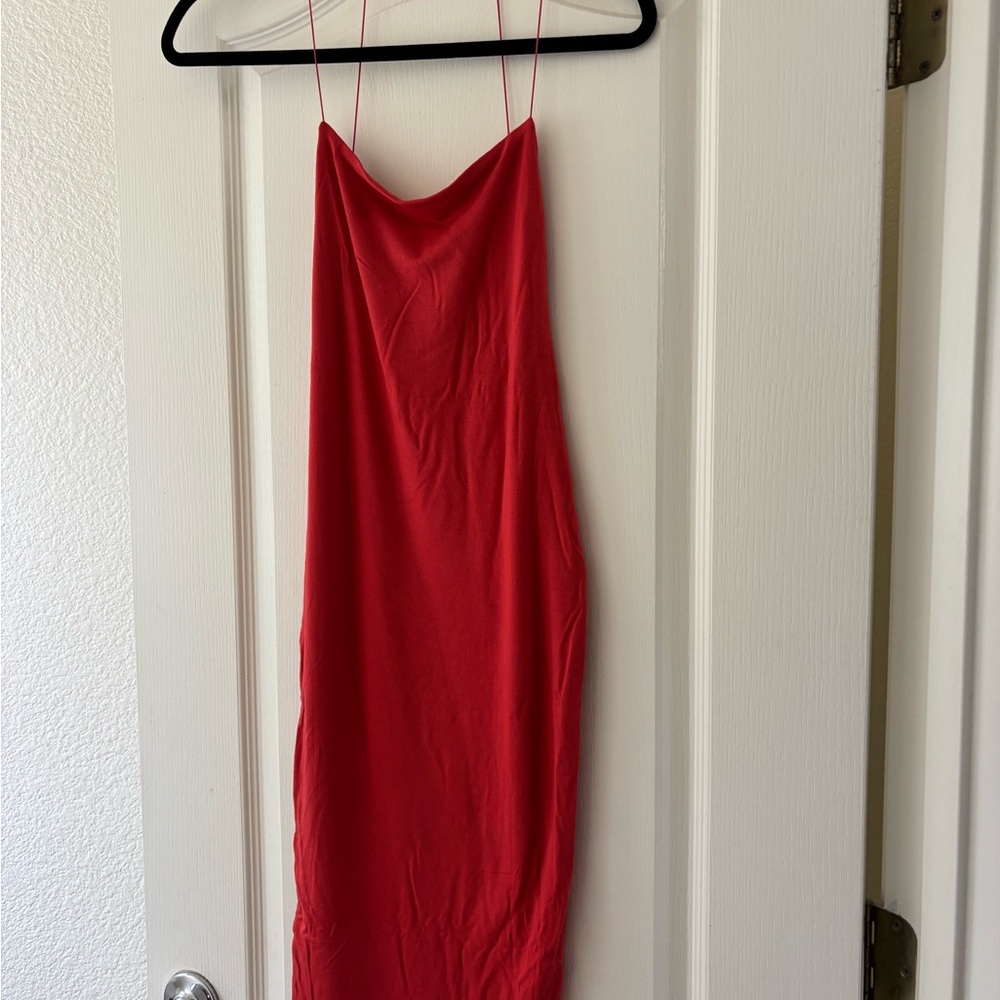 Oh Polly Vibrant Red Backless Dress